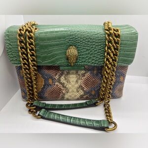 Kurt Geiger Kensington X Reptile Embossed Leather Bag